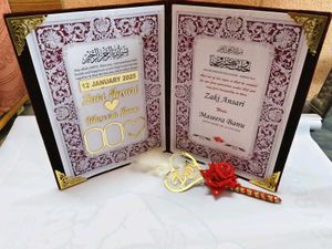 Customized Gift Nikah Nama Booklet Wedding
