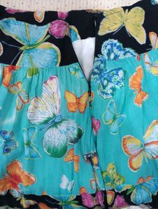 Butterfly Print Skirt