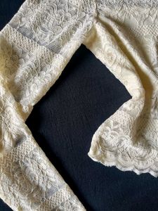 lace full sleeve crop top