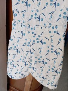 Floral White play suit