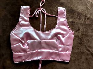Pink Satin Blouse