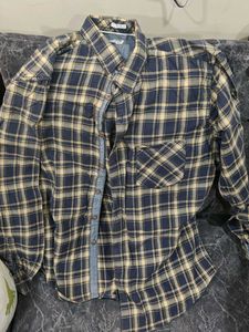 Blue Plaid Flannel Shirt