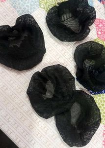 Black Hair Bun Cover (pack of 4)
