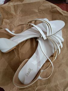 White Slip On Sandal