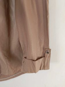Branded Beige Jacket Top.