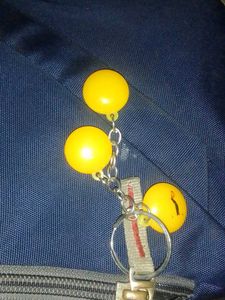 Yellow Three Smiled Locket For Backpack