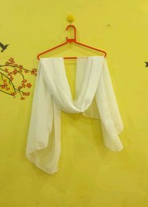 White Chiffon Stole🤍