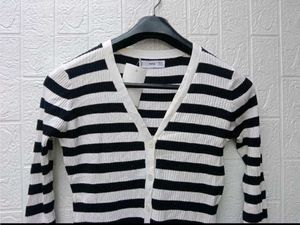 New with tag Pinterest Striped Cardigan - Classic