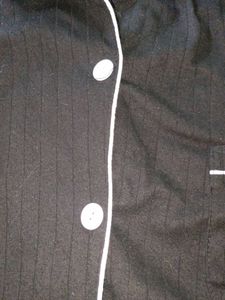 Black Pajama Top
