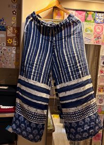 Ethnic Blue &amp; White Pants