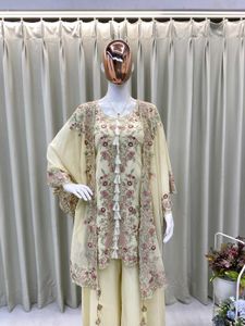 Kurta cum  Shrug and Plazoo Set