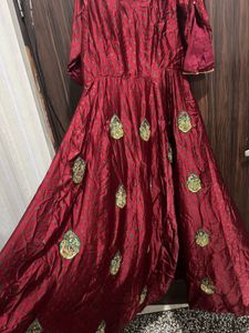 Elegant Embroidered Anarkali Suit