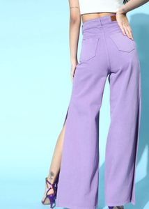 Sassafras High Rise Flared Spit Denim
