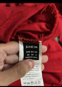 Red Long Sleeve Crop Top