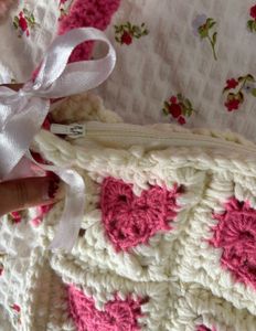 Cute Crochet Heart Shoulder Bag