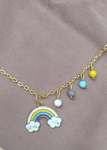 Rainbow Charm Necklace