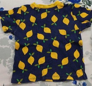 Lemon Print Kids Outfit