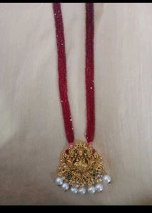 Elegant Lakshmi Pendant Necklace