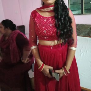 Lahnga Chunni Crop Top