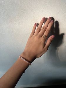 Elegant  gemstone Bracelet and butterfly ring comb