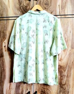 Light Green Cotton Shirt Size-42