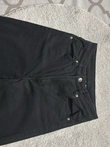 H&amp;M Black Twill Trousers