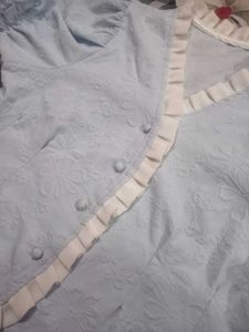 Vintage-Inspired Blue Blouse