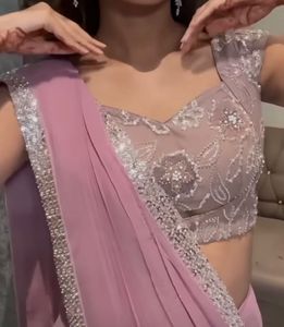 Pastel Pink Saree