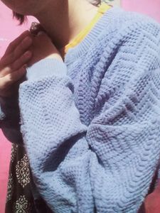 Hand Made Pure Woollen Cardigan Style  Sweater