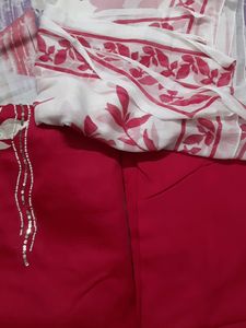 Mazenta Colour Glace Cotton Suit