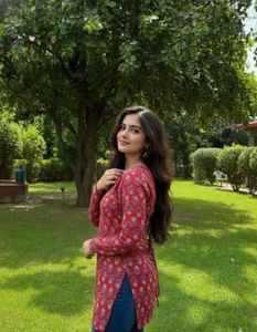 Red Floral Print Kurti