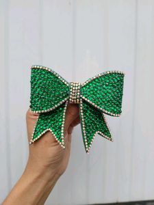 Rhinestone Hair Bow