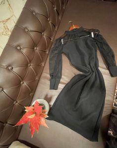 Black Sheath Midi Dress