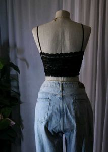 Sleek Black Crop Top