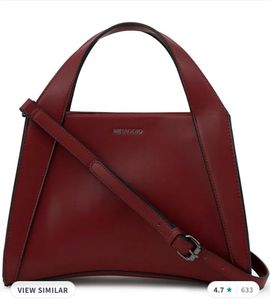 Miraggio Cherry🍒wine Date Crossbody Satchel Bag