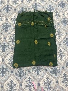 Green Floral Kurta Set