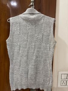 Gray Turtleneck Classy Top