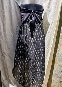 I. Cross Print Tube Dress