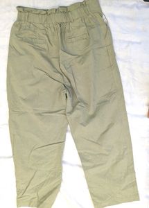 Olive Wide Leg Trousers