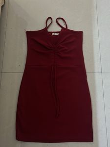 Burgundy Bodycon Dress