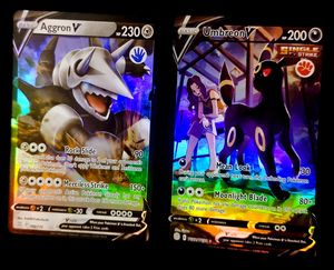Shiny Pokemon Cards - Set Of 2 - Aggron & Umbreon