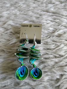 Multi Peacock Thread Earring (Women&#39;s)