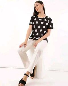 M&amp;S Polka Dot Top
