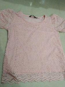 Pink Lace Top
