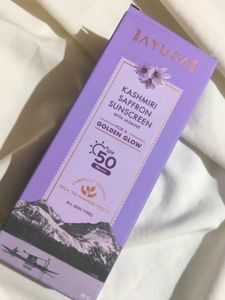 Ayuga Kashmiri Saffron Sunscreen ~ Best For Dry Skin