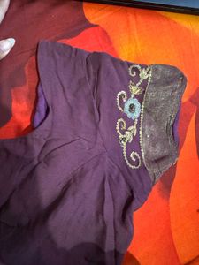 Embroidered saree
