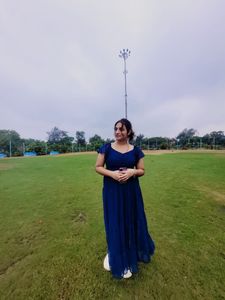 Teal Cutout Maxi Dress