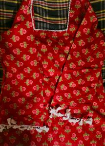 Red Floral Print Outfit