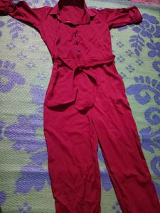 Maroon Jumpsuit