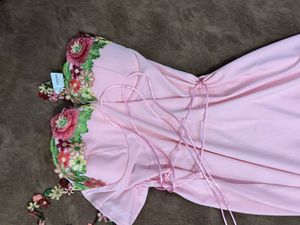 Pink Embroidered Dress